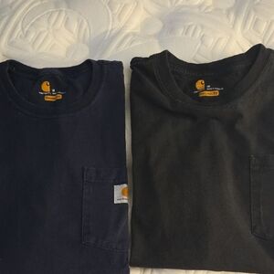 Carhartt Dark Blue and Black Pocket T-Shirts